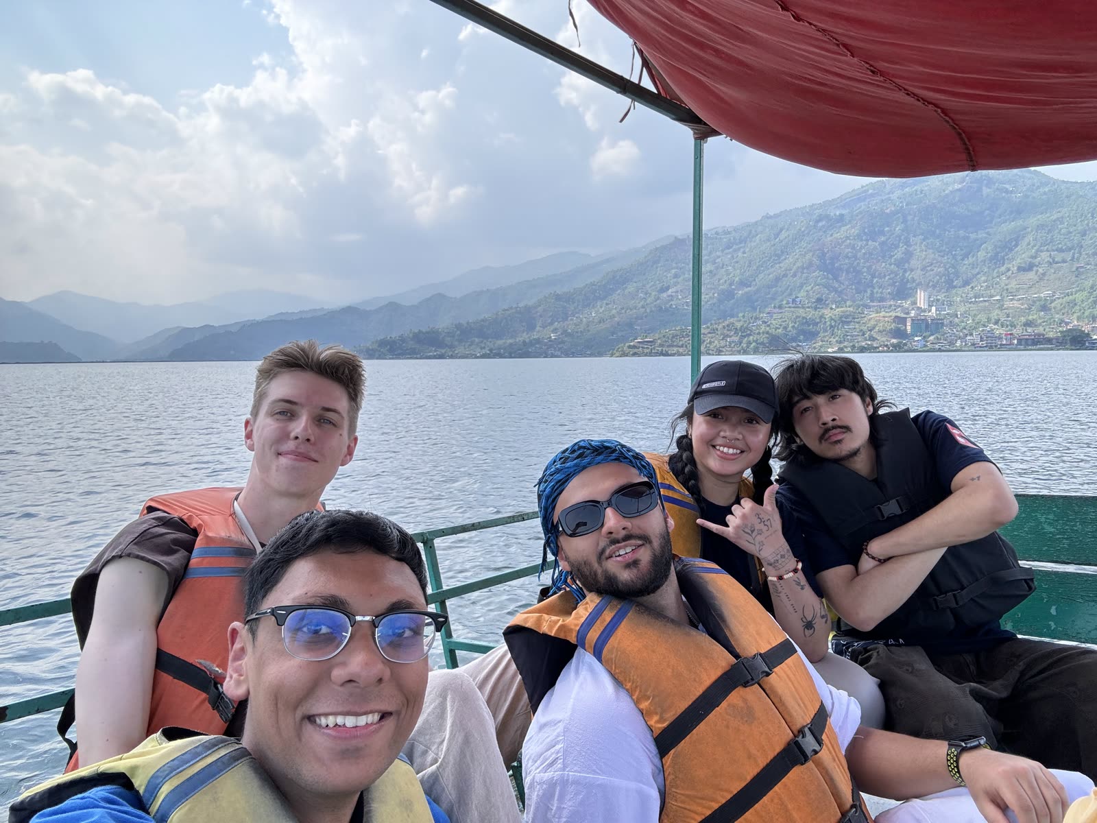 Boating on Phewa Lake in Pokhara